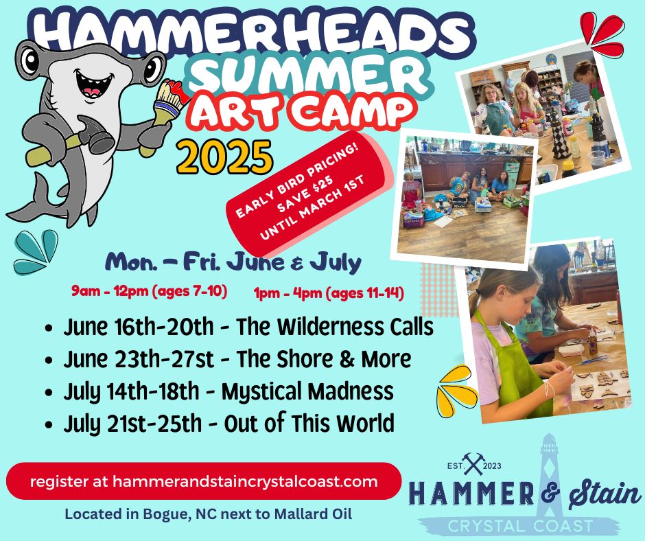 Hammerheads Summer Arts Camp 2025 (June & July 7-14 Years)