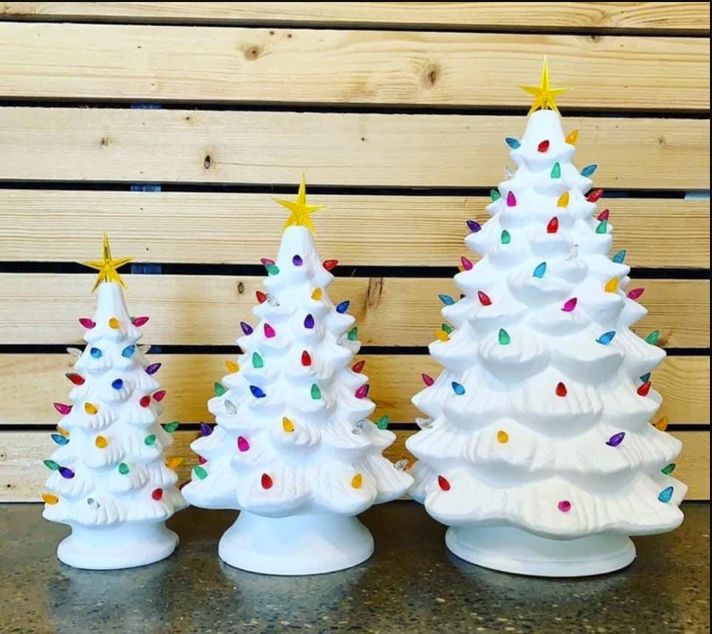 Vintage Ceramic Christmas Trees Pre-Sale