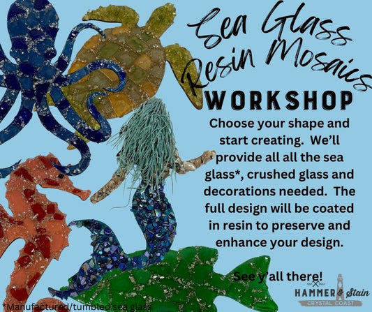 09/20/24 - Sea Glass Resin Mosaics 6PM