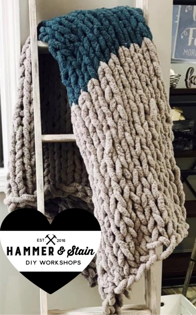 09/14/24 - Cozy Knit Blanket Workshop at 7PM